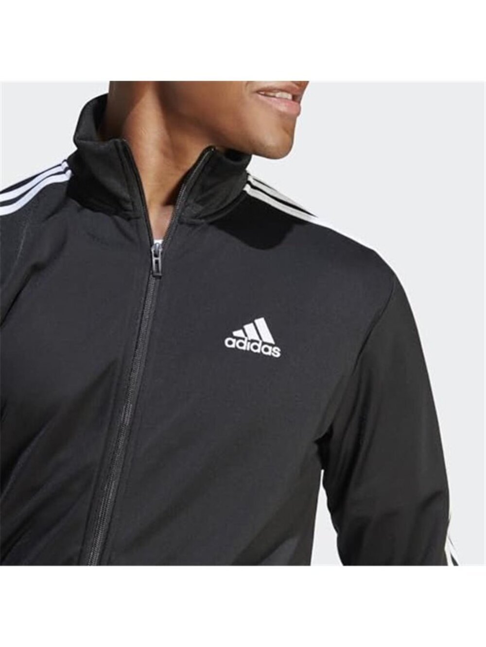 adidas Men's Basic 3-Stripes Tricot Track Suit - Picture 2 of 6